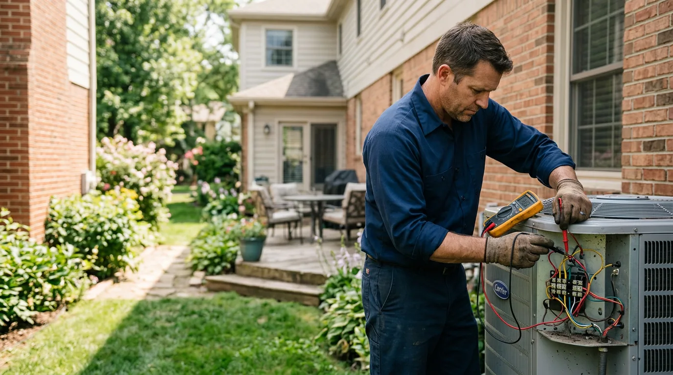 HVAC technician working near Staatsburg, NY